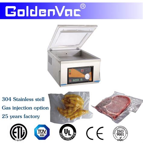 Dz 350m Goldenvac Plastic Bag Portable Automatic Food Single Chamber