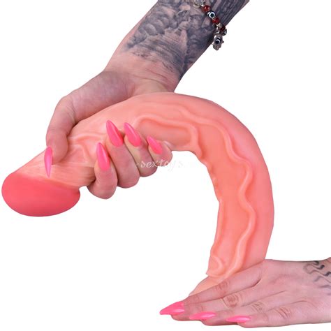NAJWIĘKSZE DILDO XXL PENIS Z CYBERSKÓRY 34 cm Sex Shop