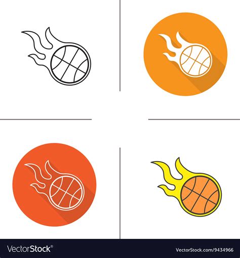 Basketball Ball Icons Royalty Free Vector Image