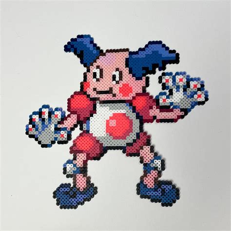 Pokémon Mr Mime Perler Bead Art Etsy