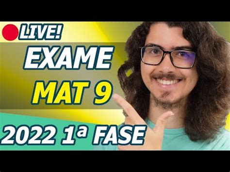 2022 1ª FASE MAT 9 Resolução COMPLETA do Exame de Matemática 9º ano