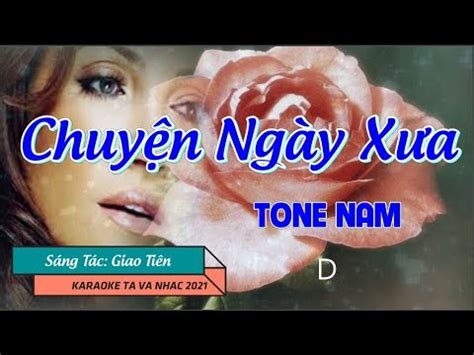 Karaoke I Chuy N Ng Y X A Tone Nam Tavanhac Youtube