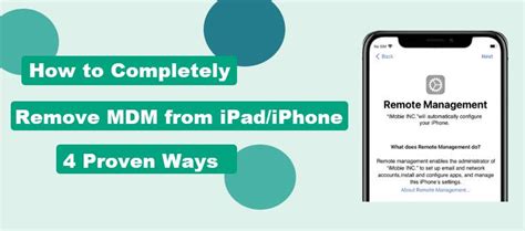 How To Remove MDM From IPad IPhone 2024 Updated