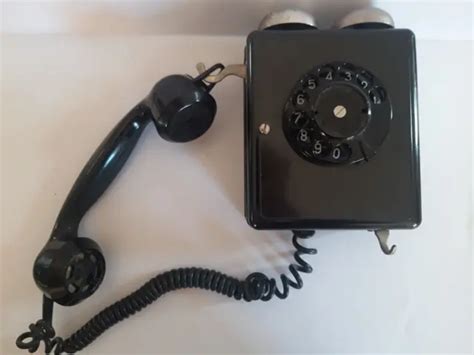 Ancien Telephone Mural En Bakelite Eur Picclick Fr