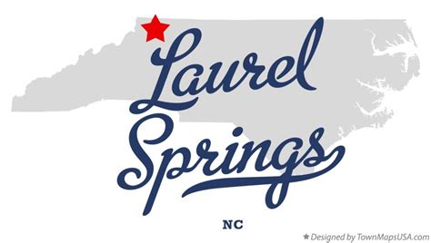 Map of Laurel Springs, NC, North Carolina