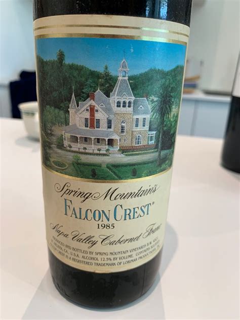 Spring Mountain Vineyard Cabernet Sauvignon Falcon Crest Usa