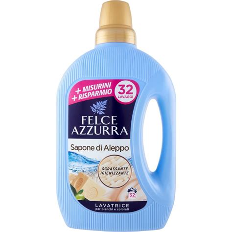 Detersivo Lavatrice Bianchi Colorati Sapone Aleppo Felce Azzurra