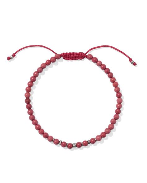 Otto Oxidized Sterling Silver Beaded Bracelet In Red Magnesite Kendra Scott