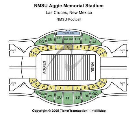 NMSU Football Stadium Seating Chart