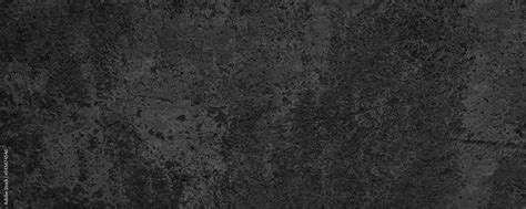 Panorama of Dark grey black slate grunge wall texture, texture of old ...