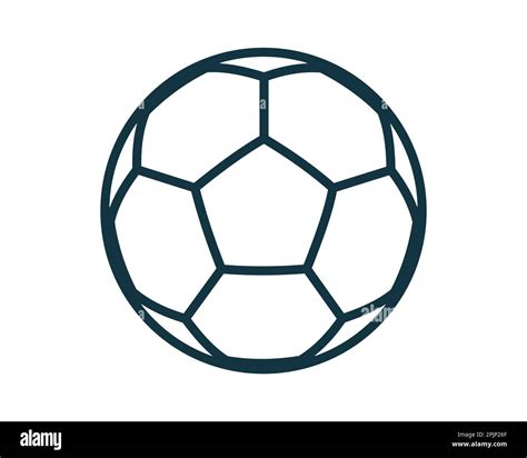 Icono de pelota de juego de fútbol Icono clásico de la pelota de