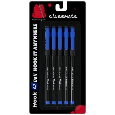 Classmate Hook Ball Pen 07mm Pack Of 5 Scooboo Classmate