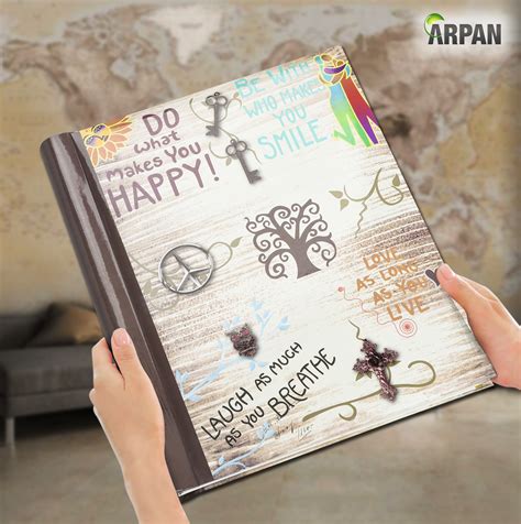 Large Self-Adhesive Photo Albums - Life inspirational slogans Photo Album