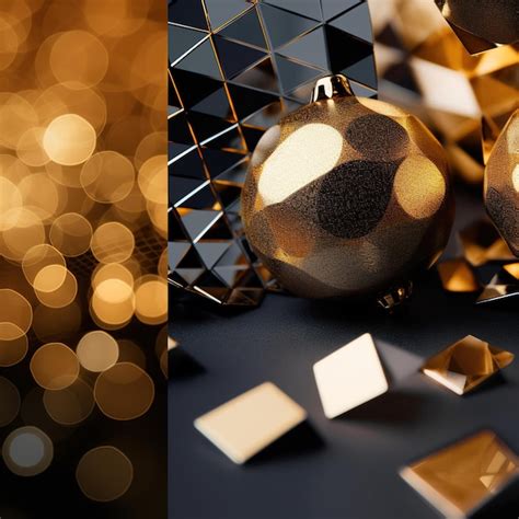 Premium Photo Shimmering Gold Silver And Black Background