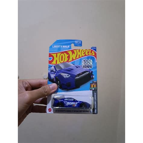 Jual Hot Wheels Nissan Skyline GT R R Liberty Walk Blue Factory Sealed Shopee Indonesia