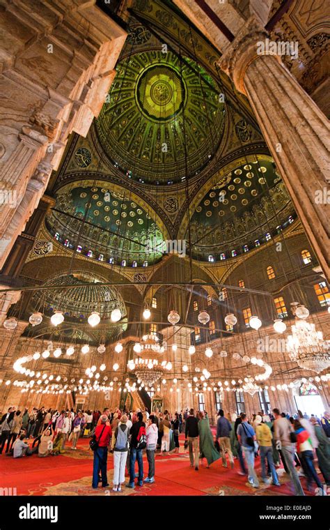 Cairo Mohammed Ali Moschee Indoor Photograph Hi Res Stock Photography