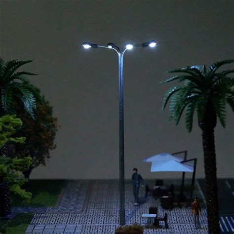 1 87 1 100 L Ekli Model 4 LED Kl Sokak Lambas Lamppost Peyzaj DIY