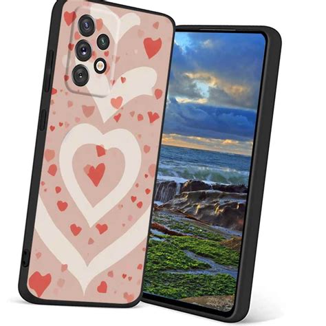 Compatible With Samsung Galaxy A52 5g Phone Case Love Heart Case Men Women Flexible Silicone