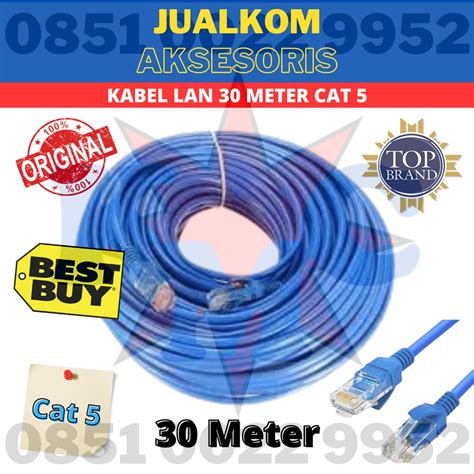 Jual KABEL LAN 30 METER CAT 5 Indonesia Shopee Indonesia