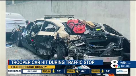 Driver slams into FHP car during traffic stop on Veterans Expressway – WFLA