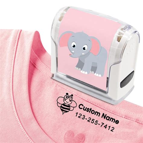 Seewelove Name Stamp For Clothing Kids Waterproof Custom