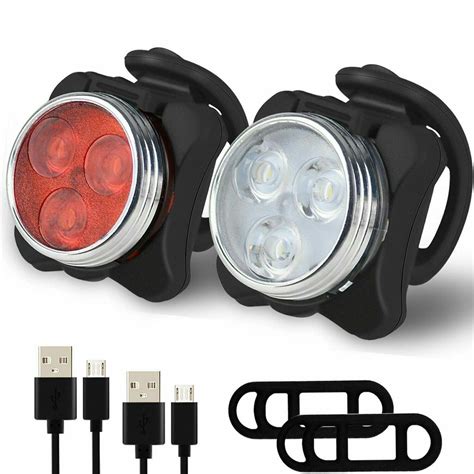 Melario 2 Stücke LED Fahrradlicht Set USB Kaufland de