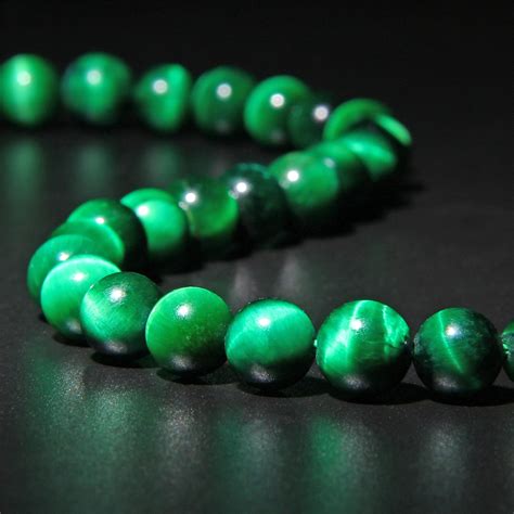 Green Tiger Eye Beads Mm Mm Mm Mm Natural Etsy