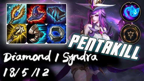 Diamond 1 Syndra Mid Vs Twisted Fate Pentakill Korea High Elo