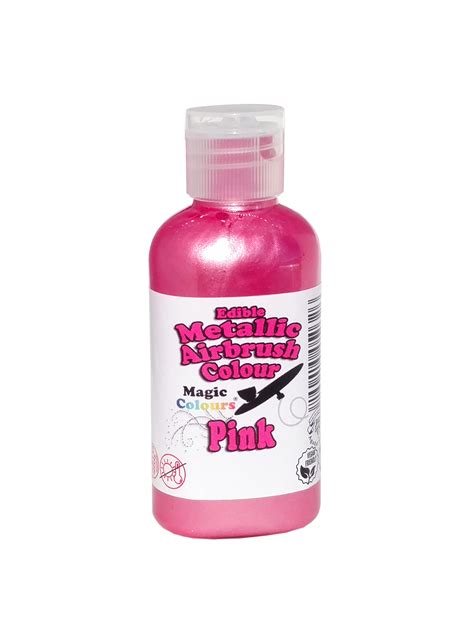 Magic Colours Edible Metallic Airbrush Colour Pink 55ml Arife Online Store