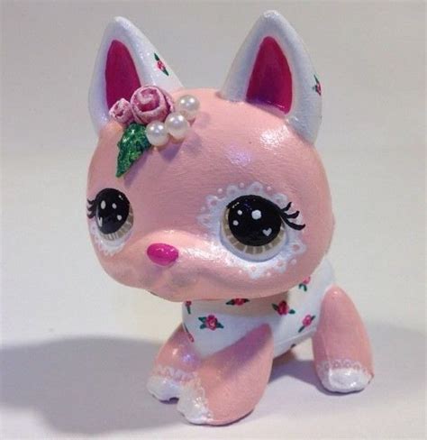 Littlest Pet Shop Sweet Rose Custom Hand Painted Lps Dog Ooak Lps