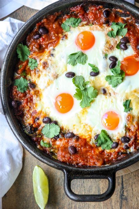 Baked Huevos Rancheros Recipe Delicious One Skillet Breakfast