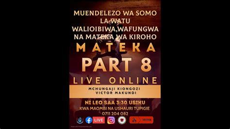 LIVE Rev Victor Makundi SOMO LA WATU WALIOIBIWA WAFUNGWA NA MATEKA