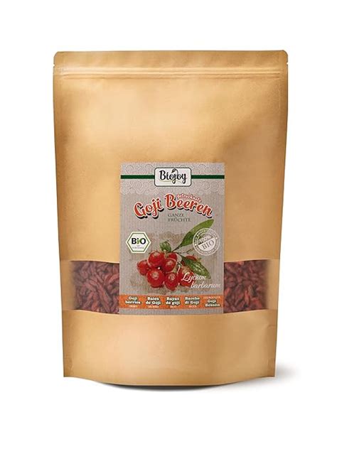 Biojoy BIO Gojibeeren Getrocknet 1 Kg Ganze Und Ungeschwefelte