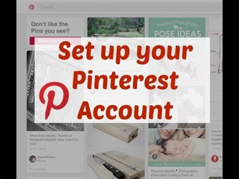 How To Set Up A Pinterest Account Youtube