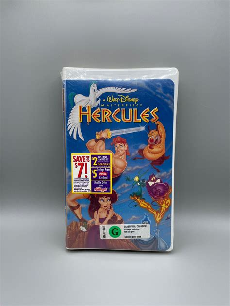 Walt Disney Masterpiece Hercules Vhs New Factory Sealed Etsy