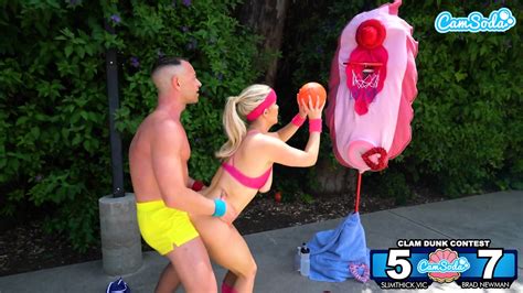 Busty Blonde Sucking Big Cock Outdoors