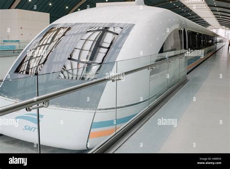 High Speed Maglev Train Shanghai China Stock Photo Alamy