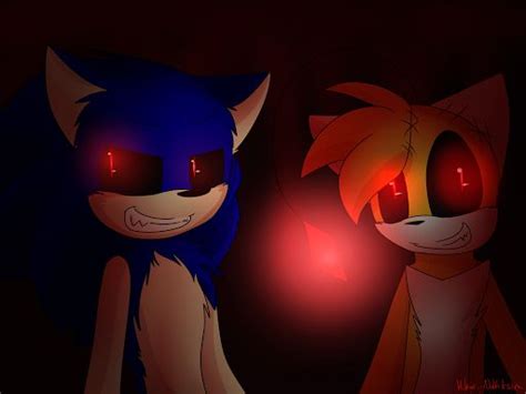 Creepy Art of Sonic.exe and Tails Doll