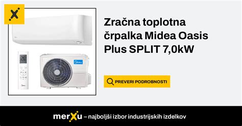 Midea Zra Na Toplotna Rpalka Oasis Plus Split Kw Merxu