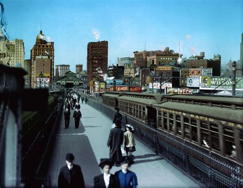 Manhattan Terminal Colorized 1907 Shorpy Old Photos Framed Prints