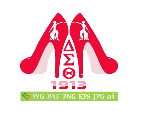 Delta Sigma Theta AEO Cut File Silhouette Cricut Jpeg Svg Dfx Eps