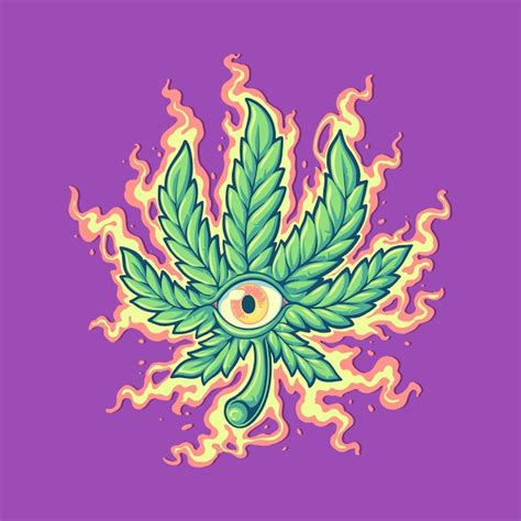 Trippy Drawings Of Weed