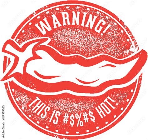 Extra Hot And Spicy Warning Stock Vector Adobe Stock