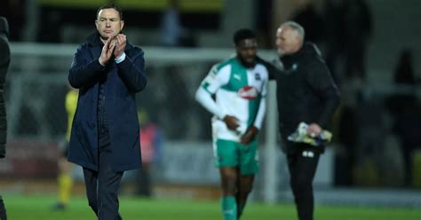 Plymouth Argyle manager Derek Adams in bizarre 24-second post-match ...