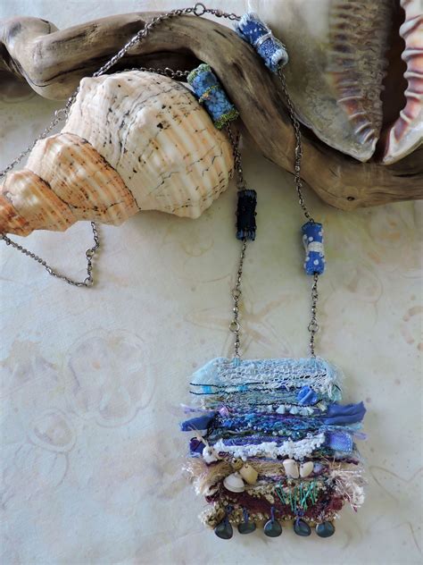 Fiber Art Necklace By Eileen Williams Etsy Artquiltsbyeileen Fiber Art