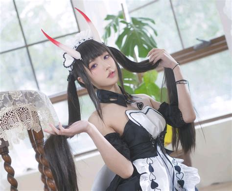 Cos Azur Lane Noshiro Maid