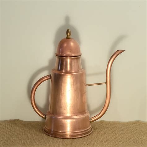 Copper Olive Oil Jug Vintage Italian Copper Olive Oil Dispenser In