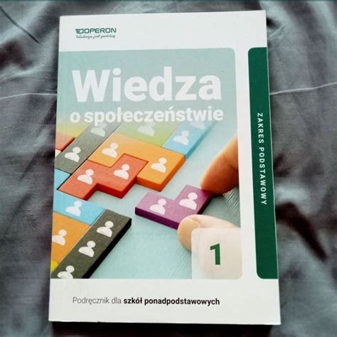 Ksi Ka Do Klasy Szko Y Ponadpodstawowej Wiedz O Spo Ecze Stwie Wos