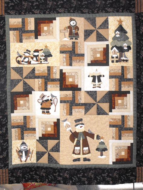 Crazy Creek Creations: Snowman Applique Quilt