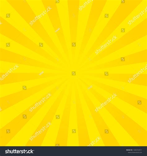 Sun Rays Summer Background Orange Colored Stock Illustration 1426722011 ...